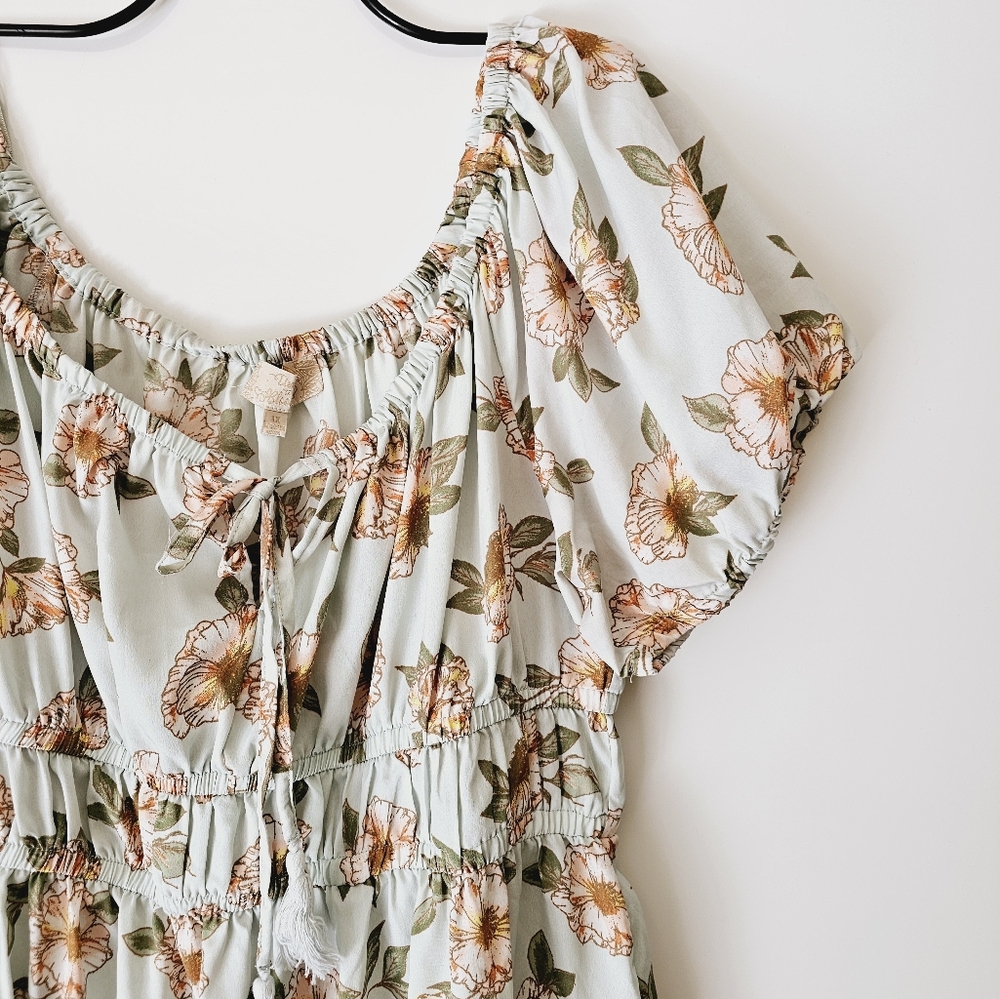 Time to Bloom Maxi Length Sundress Cottagecore 1X